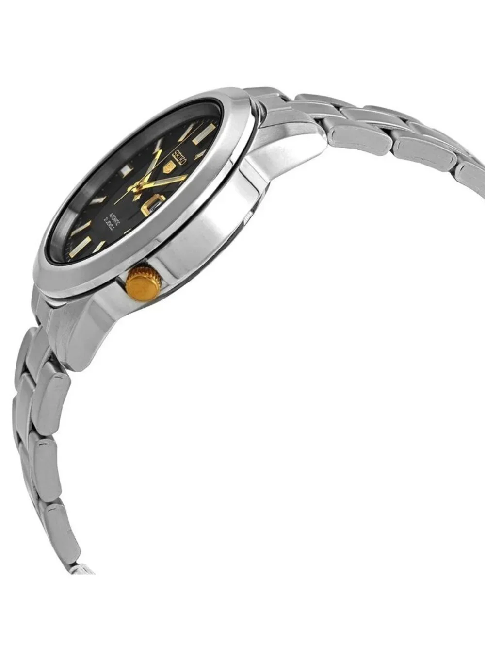 NWT Seiko 5 Automatic Black Dial Men's Watch